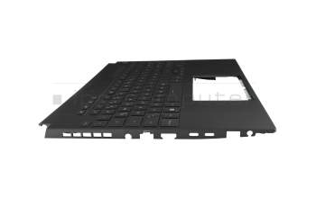 V210826HE1 Original Sunrex Tastatur inkl. Topcase DE (deutsch) schwarz/schwarz mit Backlight