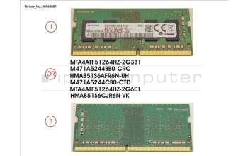Fujitsu V26808-B5033-G304 MEMORY 4GB DDR4-2400