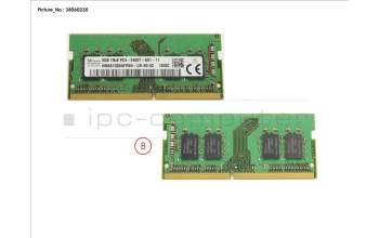 Fujitsu V26808-B5034-G304 MEMORY 8GB DDR4-2400 SO
