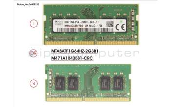 Fujitsu V26808-B5034-G697 MEMORY 8GB DDR4-2400