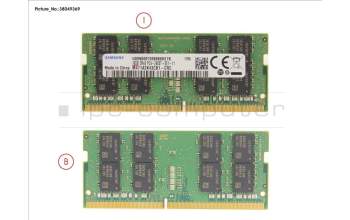 Fujitsu V26808-B5035-G302 MEMORY 16GB DDR4 SO