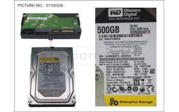 Fujitsu WDC:WD5003ABYX HDD 500GB BC-SATA S2 7.2K 3.5\'