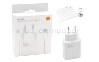 Xiaomi Mi 1 Original USB-C Netzteil 33,0 Watt EU Wallplug weiß (Charging Combo Type-A)