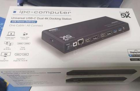 Station d'accueil IPC USB-C Dual 4K compatible avec tous les fabricants !