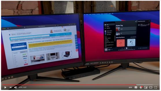 Wie schlie&szlig;e ich an das Macbook Pro oder Air mit M1 Chip 2 Monitore an?