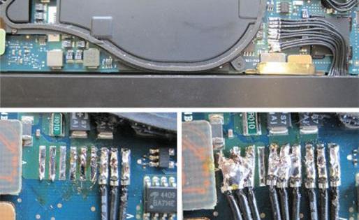 MacBook Air A1237: Akku-Steckverbinder abgerissen &ndash; L&ouml;tl&ouml;sung statt teurem Mainboard