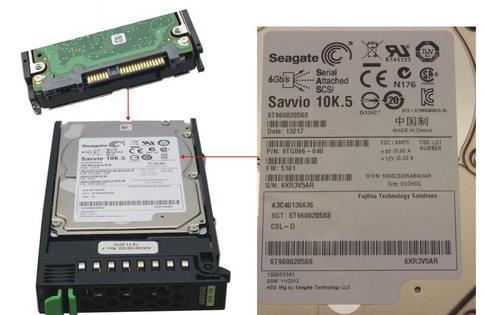 Produktvorstellung Server-Festplatte Fujitsu SAS Festplatte Fujitsu 6‚50cm (2‚5 Zoll) 600GB 10k 6GB/s S26361-F5247-L160