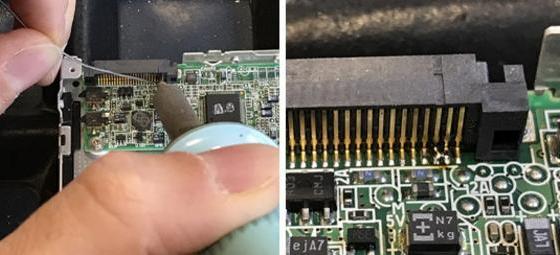 Conseil pour la réparation d’un ordinateur portable historique : lors du remplacement d’un lecteur CD ou DVD IDE/PATA, adapter le paramétrage Maître/Esclave/CSEL matériellement.