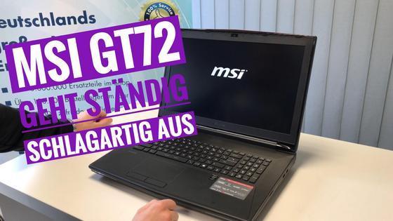 MSI GT72 keeps shutting down, Intel Management Engine error