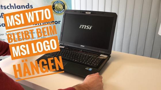 MSI WT70 hangs at MSI logo