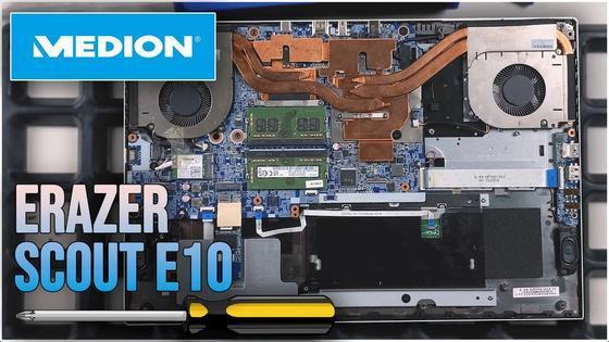 Medion Erazer Scout E10 (NP70PNJ-M) por dentro &ndash; Cambiar RAM, SSD, batería y ventilador