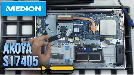Medion Akoya S17405 por dentro - Cambiar RAM, SSD, batería, ventilador