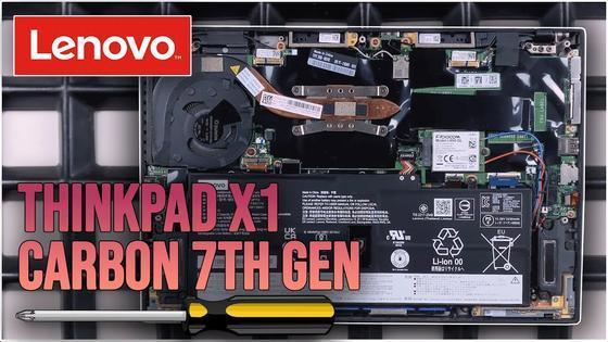Lenovo ThinkPad X1 Carbon 7th Gen from the Inside - Replace RAM, SSD, Battery, Fan