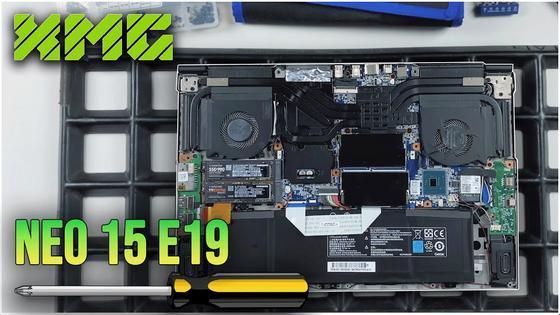 Schenker XMG Neo 15 E19 (GK5CP0Z) von Innen - RAM‚ SSD‚ Akku‚ L&uuml;fter wechseln