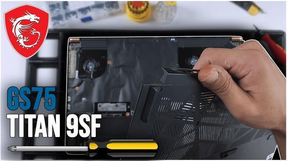 MSI GS75 Titan 9SF de l’intérieur - Remplacement de la RAM, du SSD, de la batterie, des ventilateurs