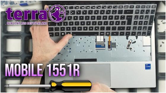 Wortmann Terra Mobile 1551R from the Inside - Replace RAM, SSD, Battery, Fan