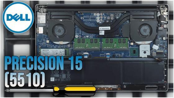 Dell Precision 15 (5510) von Innen - RAM‚ SSD‚ Akku‚ L&uuml;fter wechseln