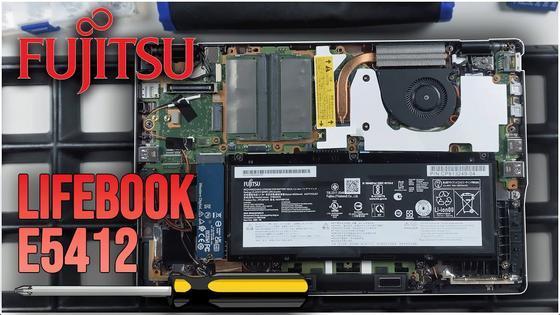 Fujitsu LifeBook E5412 von Innen - RAM‚ SSD‚ Akku‚ L&uuml;fter wechseln