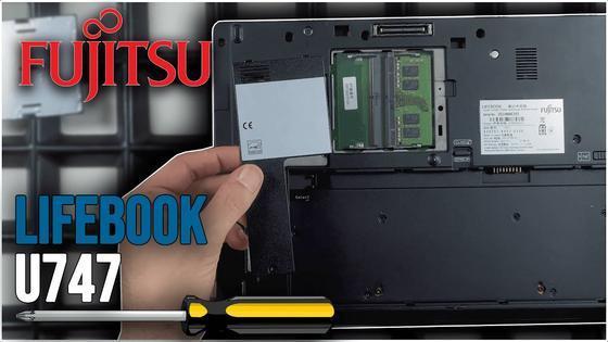 Fujitsu LifeBook U747 von Innen - RAM‚ SSD‚ Akku‚ L&uuml;fter wechseln