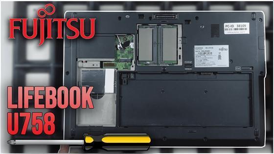 Fujitsu LifeBook U758 von Innen - RAM‚ SSD‚ Akku‚ L&uuml;fter wechseln