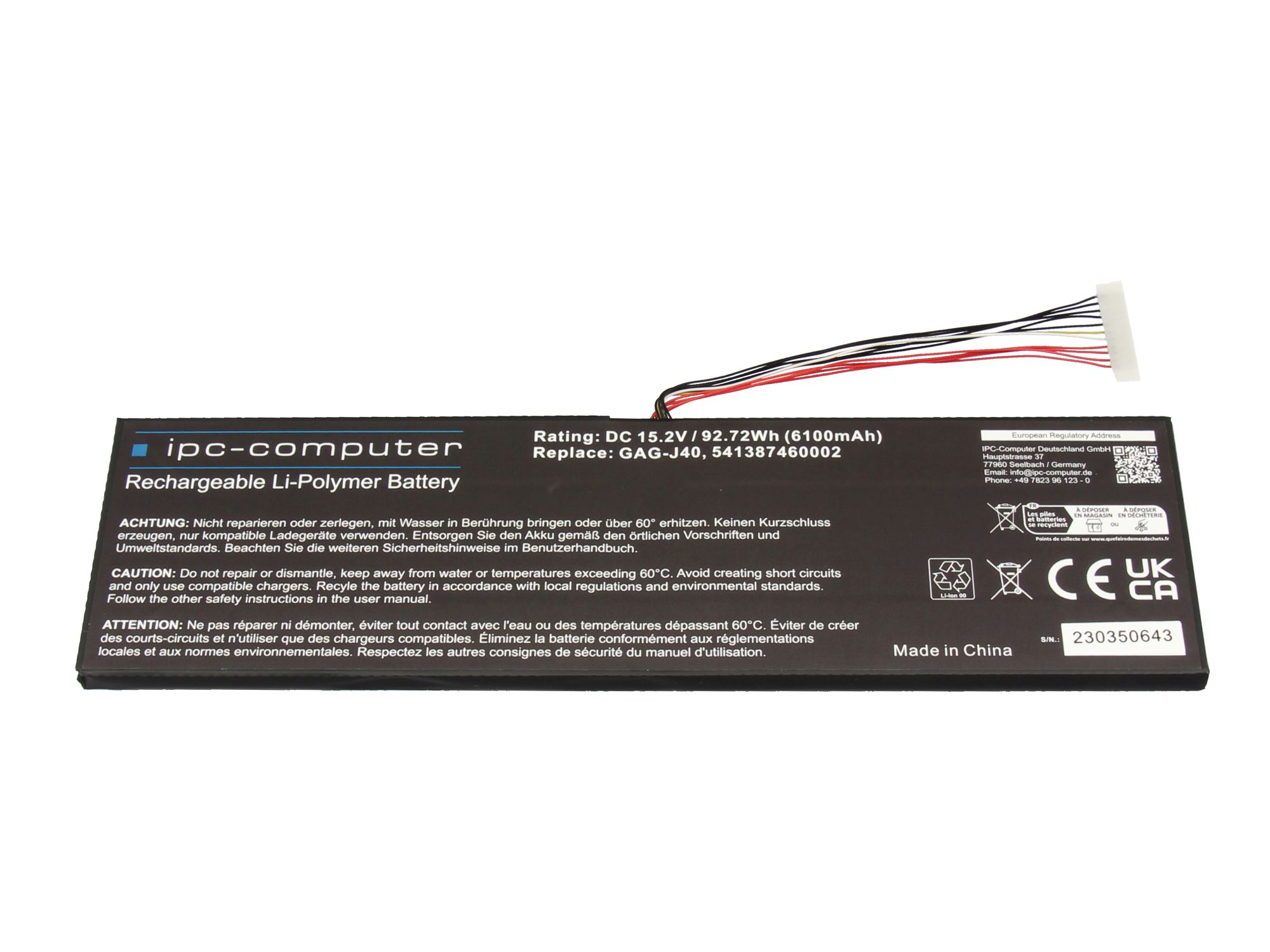 Informationen zur Produktsicherheit