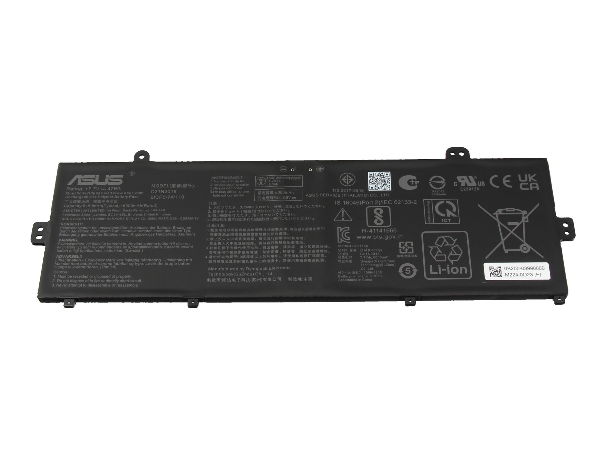 Informationen zur Produktsicherheit