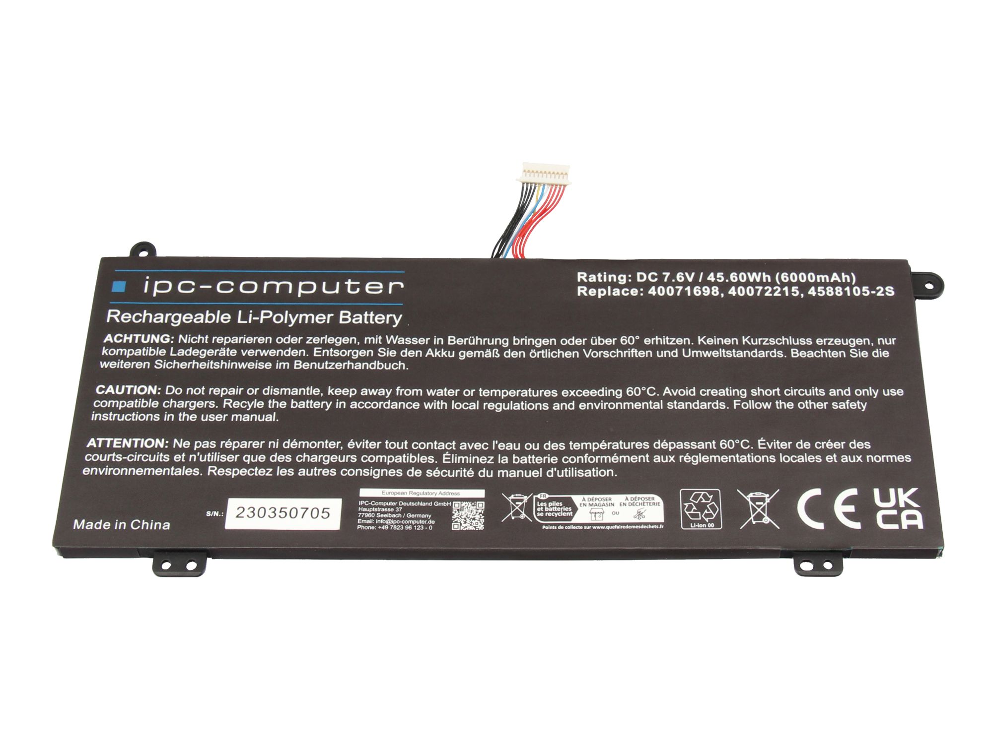 Informationen zur Produktsicherheit