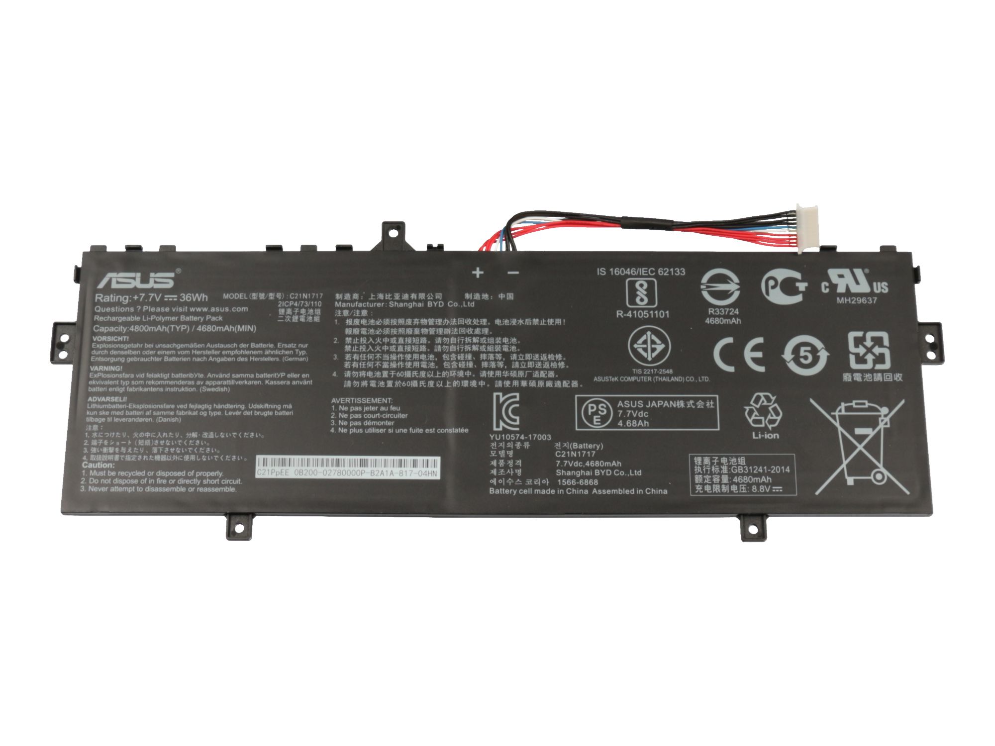Informationen zur Produktsicherheit