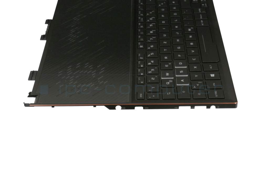 deutsch schwarz/schwarz mit Backlight Original ROG Zephyrus GX501GI Serie Topcase DE ASUS Tastatur inkl 