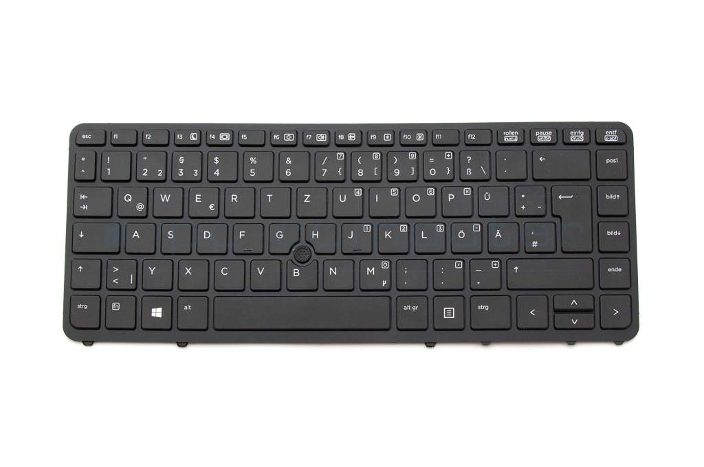 IPC-Computer HP EliteBook 840 G2 Original Tastatur DE deutsch schwarz/schwarz matt mit Mouse-Stick 
