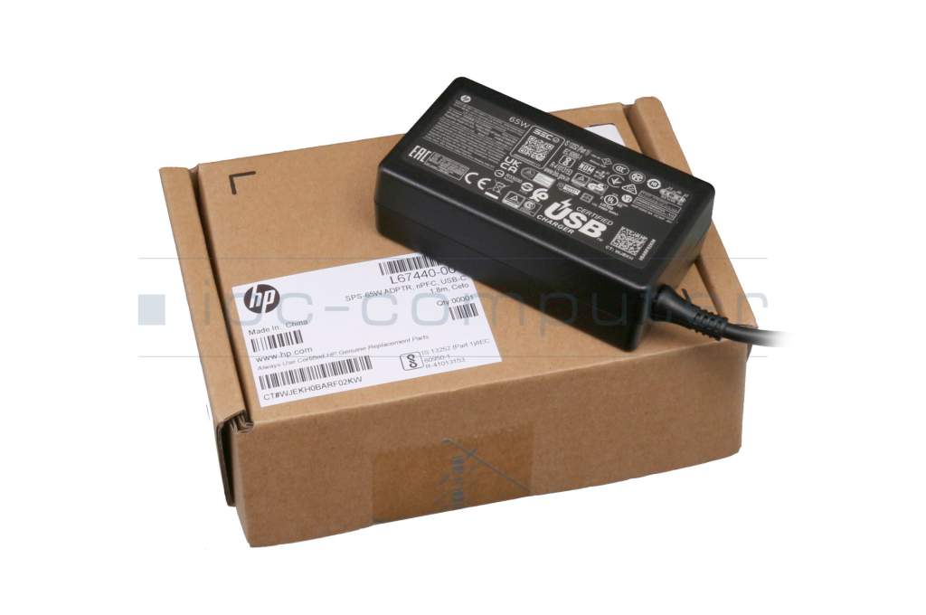 HP Envy x360 15-fe0 Original USB-C Netzteil 65,0 Watt - ipc 
