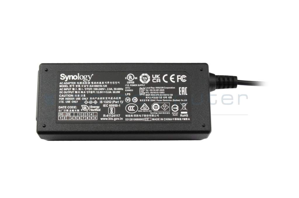Synology DS215j Original Netzteil 60,0 Watt - ipc-computer.de