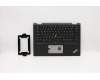 Lenovo 02HL522 C-Cover with keyboard, Hungarian, Black, Backlight, UK