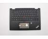 Lenovo 02HL653 C-Cover with keyboard, Belgian, Black, Backlight, UK