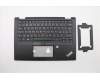 Lenovo 02HL654 C-Cover with keyboard, Czech/Slovakian, Black, Backlight, UK