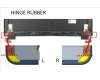 Asus 13NR0EN0L53011 GV302NF HINGE RUBBER R