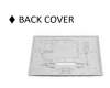 Asus 13PT0340M16011 M3700WUA BACK COVER WHITE
