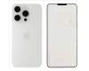 661-35701 Apple Back Glass (Original) - White Titanium, Apple iPhone 15 Pro
