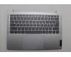 Lenovo 5CB1P49157 C-Cover with keyboard, Belgian, Cloud Grey, Backlight, Non-FingerPrint, UK