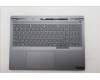 Lenovo 5CB1S82731 C-Cover with keyboard, US English Euro, Luna Grey, Non_FingerPrint