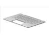 HP TOP COVER PKS W KB SNW UK für HP Chromebook x360 14a-ca0000