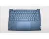 Lenovo 5CB1L39538 C-Abdeckung mit Tastatur, Deutsch, Aquamarinblau, mit Puresight Logo