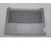 Lenovo 5CB1L72129 C-Cover with keyboard, Belgian, Arctic Grey, UK