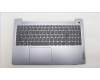 Lenovo 5CB1M23530 C-Cover with keyboard, Belgian, Arctic Grey, Non-Backlight, Fingerprint, UK