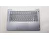 Lenovo 5CB1M46178 C-Cover with keyboard, French, Arctic Grey, Fingerprint, US
