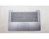 Lenovo 5CB1M46227 C-Cover with keyboard, Spanish, Arctic Grey, Non-Fingerprint, UK