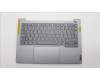 Lenovo 5CB1M48338 C-Cover with keyboard, Hungarian, Arctic Grey, Backlight, UK