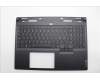 Lenovo 5CB1N61441 C-Cover with keyboard, Nordic, Eclipse Black, White Backlight, UK