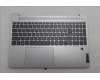 Lenovo 5CB1N65004 C-Cover with keyboard, Greek, Cloud Grey, Backlight, Fingerprint, US