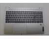 Lenovo 5CB1N78881 C-Cover with keyboard, Czech Slovakian, Cloud Grey, Backlight, Fingerprint, UK
